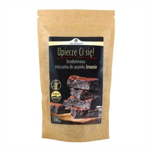 Mieszanka na brownie bezglutenowe Pięć Przemian, 500 g