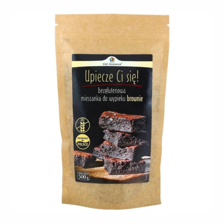 Mieszanka na brownie bezglutenowe Pięć Przemian, 500 g