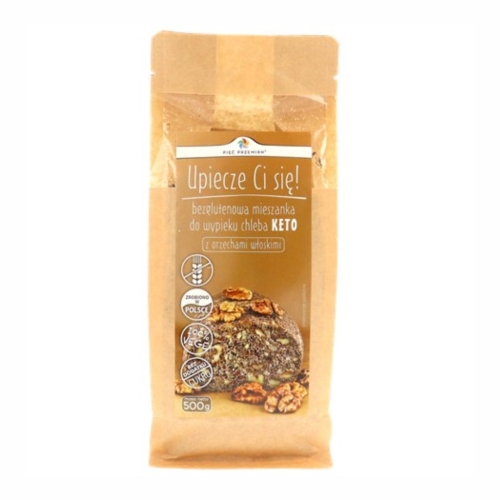 Mieszanka chleba keto z orzechami włoskimi Pięć Przemian, 500 g