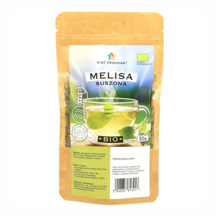 Melisa suszona bezglutenowa BIO Pięć Przemian, 50 g