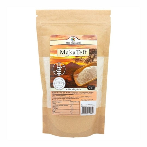 Mąka teff bezglutenowa Pięć Przemian, 500 g