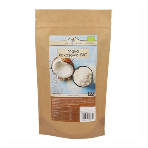 Mąka kokosowa bezglutenowa BIO Pięć Przemian, 500 g