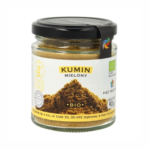 Kumin mielony bezglutenowy BIO Pięć Przemian, 90 g