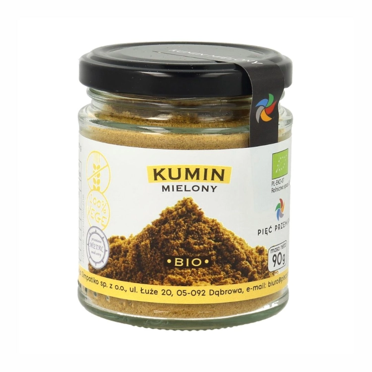 Kumin mielony bezglutenowy BIO Pięć Przemian, 90 g