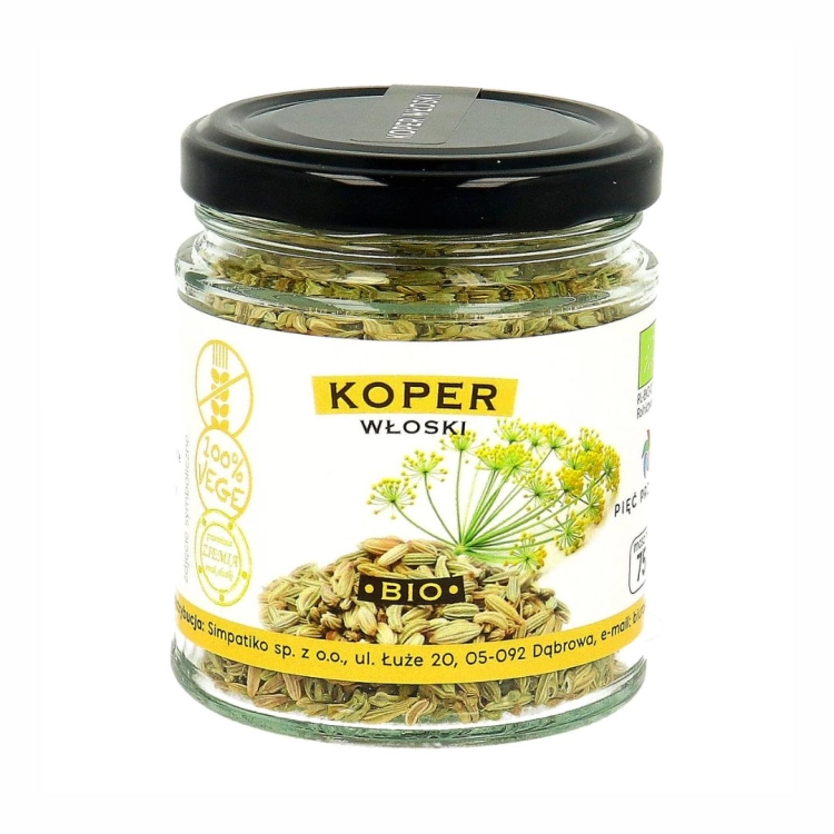 Koper włoski bezglutenowy BIO Pięć Przemian, 75 g