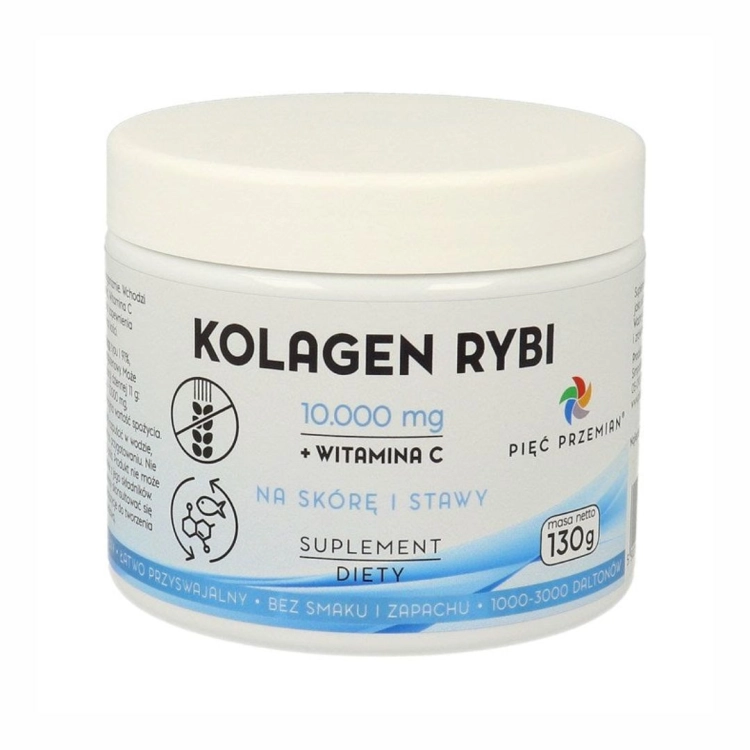 Kolagen rybi bezglutenowy Pięć Przemian, 130 g