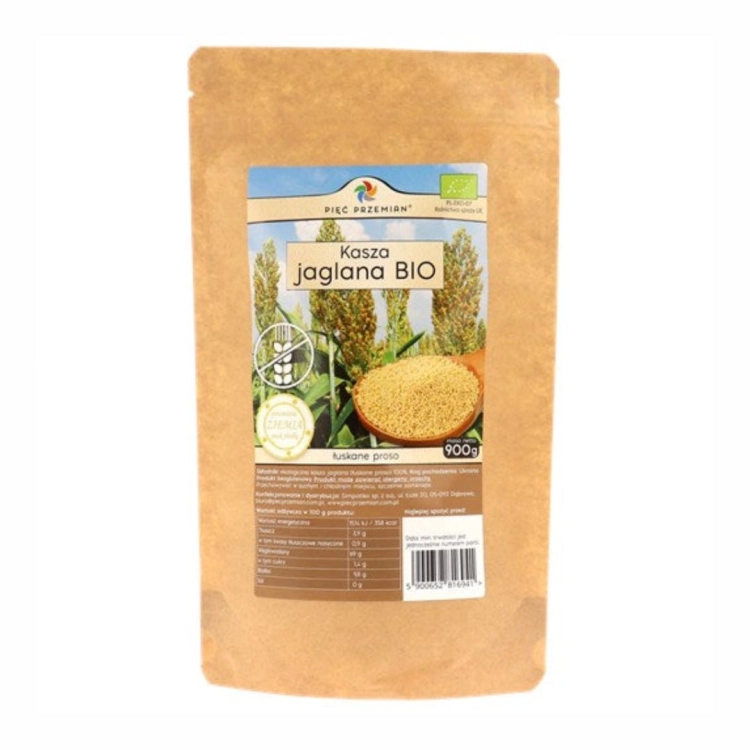 Kasza jaglana bezglutenowa BIO Pięć Przemian, 900 g