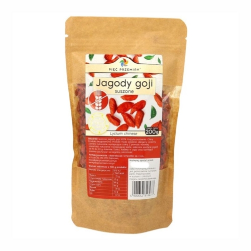Jagody goji suszone Pięć Przemian, 200 g