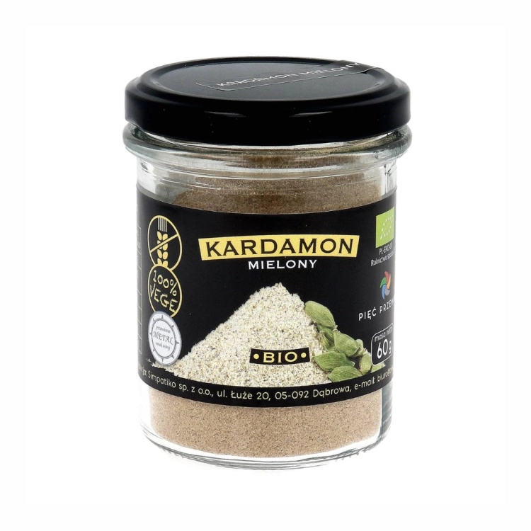 Kardamon mielony bezglutenowy BIO Pięć Przemian, 60 g