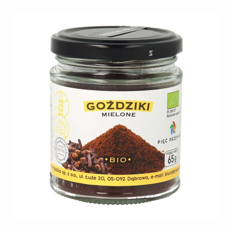 Goździki mielone bezglutenowe BIO Pięć Przemian, 65 g