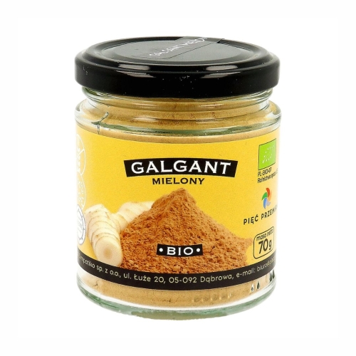 Galgant mielony bezglutenowy BIO Pięć Przemian, 70 g