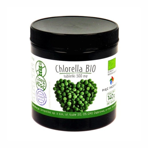 Chlorella tabletki bezglutenowa BIO Pięć Przemian, 140 g