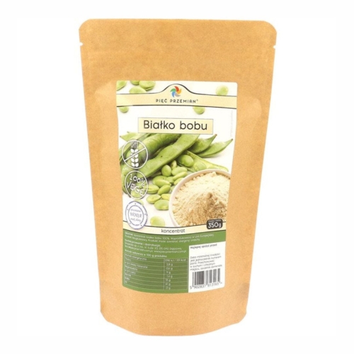 Białko bobu koncentrat bezglutenowe Pięć Przemian, 350 g