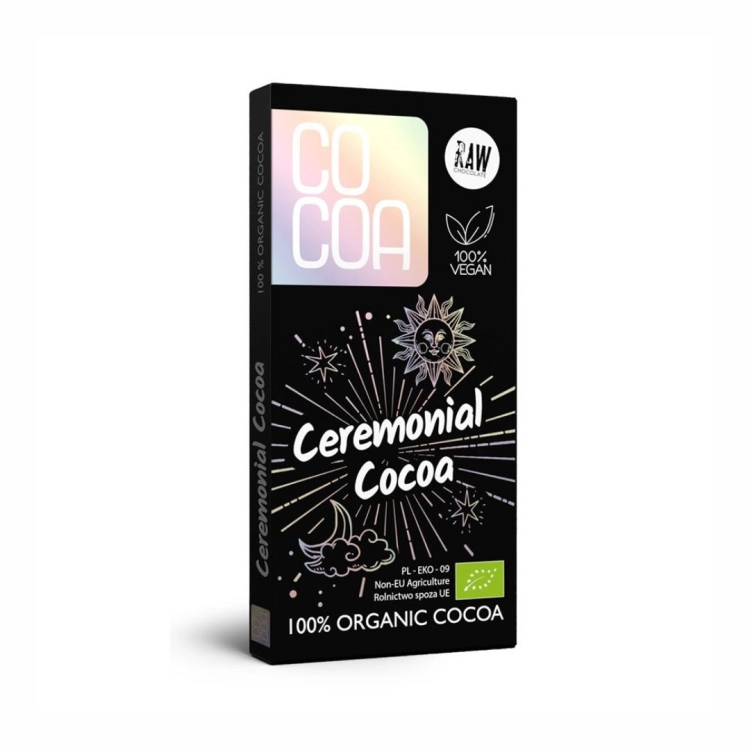 Kakao ceremonialne 100% BIO COCOA, 50 g