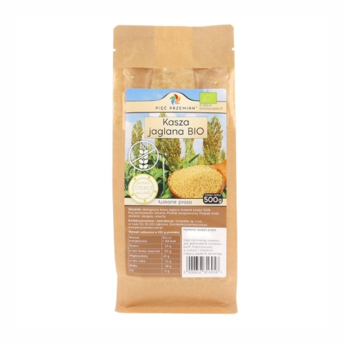 Kasza jaglana bezglutenowa BIO Pięć Przemian, 500 g