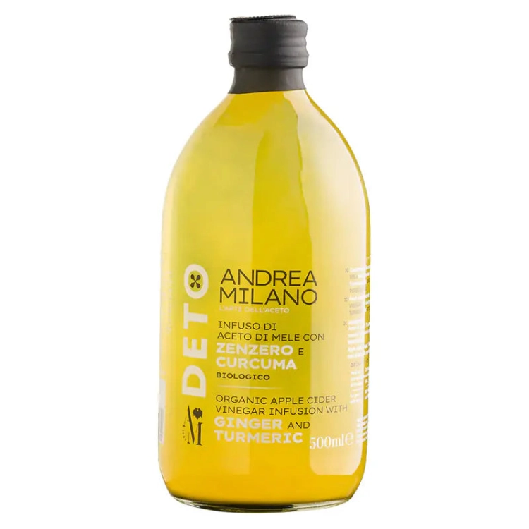 Ocet jabłkowy z imbirem,kurkumą i chili DETO BIO 500 ml